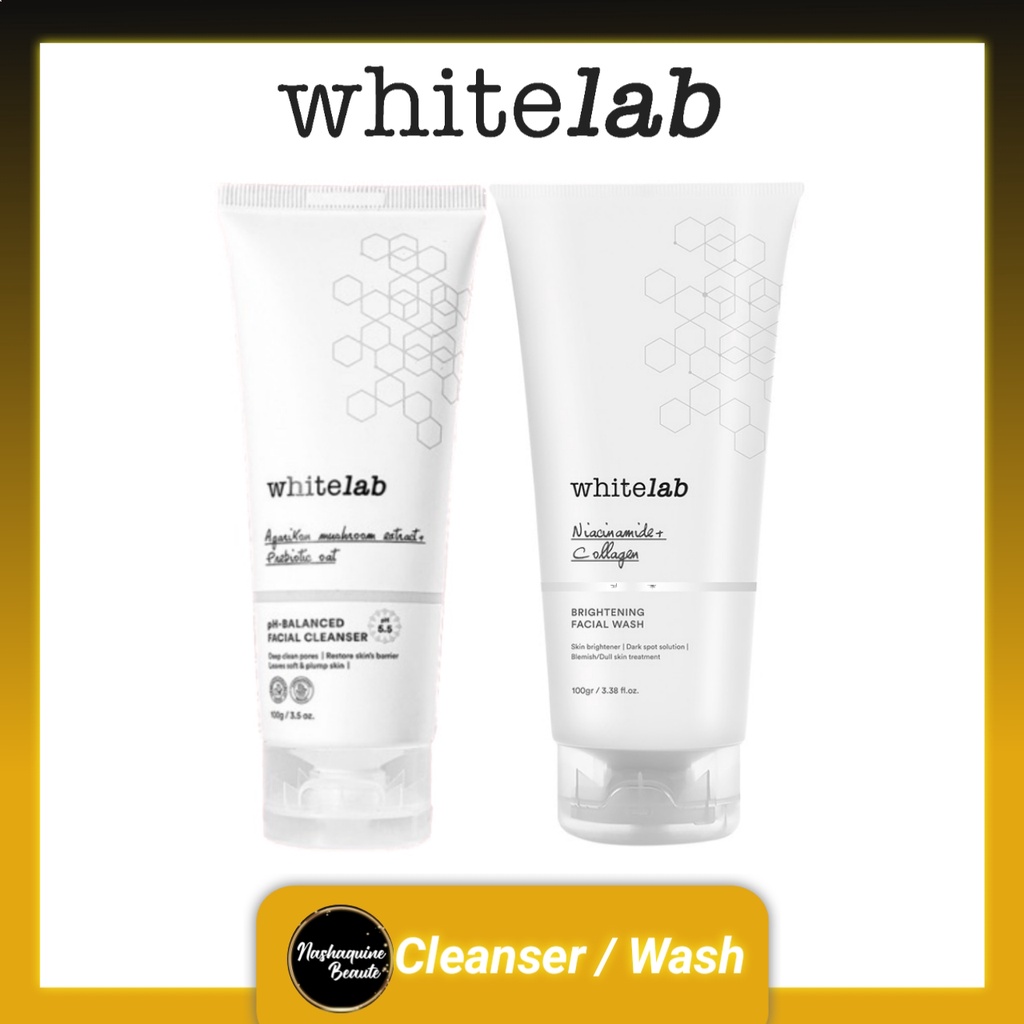 WHITELAB Facial Wash Cleanser - - Acne Care Facial Wash - Brightening Wash - pH-Balanced Facial Cleanser 100ml