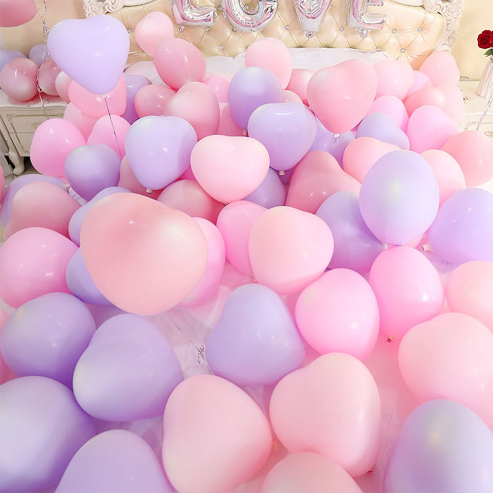 1pc Balon Udara Bentuk Macarons Permen Pastel Love Bahan Latex Untuk Dekorasi Pesta Ulang Tahun