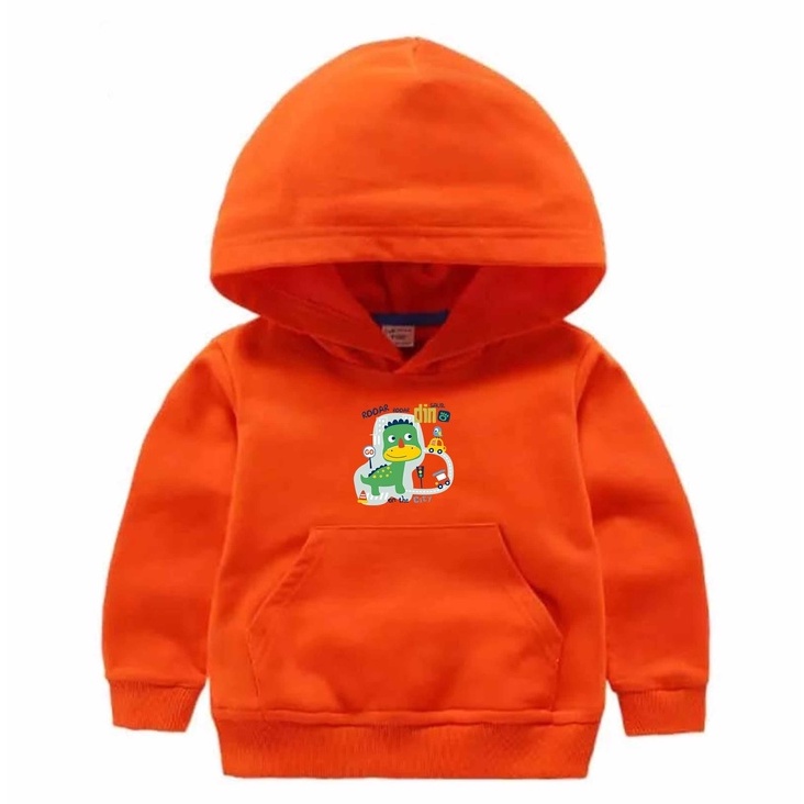 Sweater Hoodie Anak Dino Sweater Fleece Baju Anak Kekinian Murah Unisex