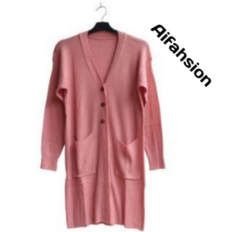 CARDIGAN/BELLE KANCING 3/LONG PASTEL/TERMURAH/TRENDY