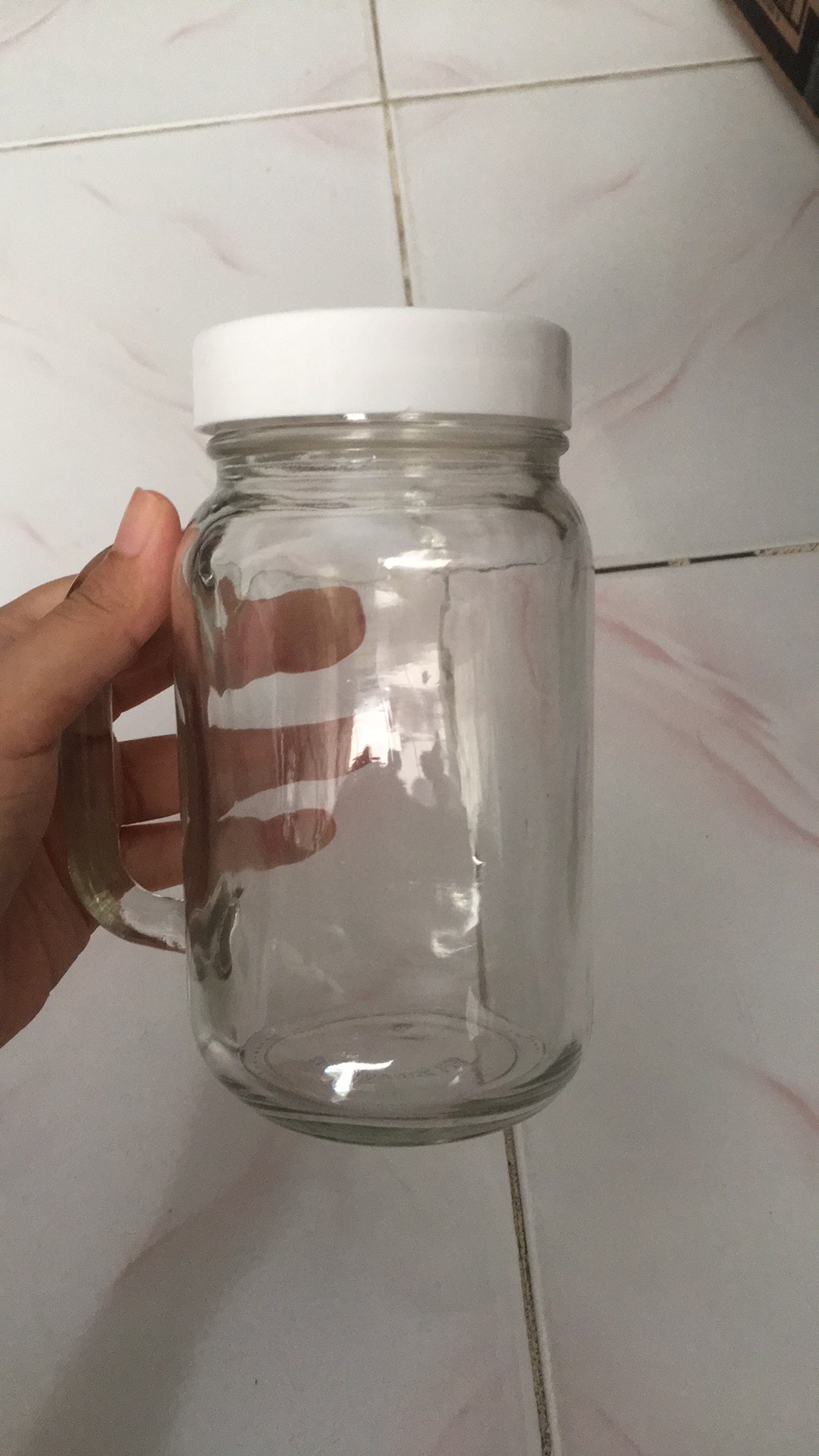 ✨ppalgan✨ Kedaung Drinking Jar 500ml / Harvest Jar