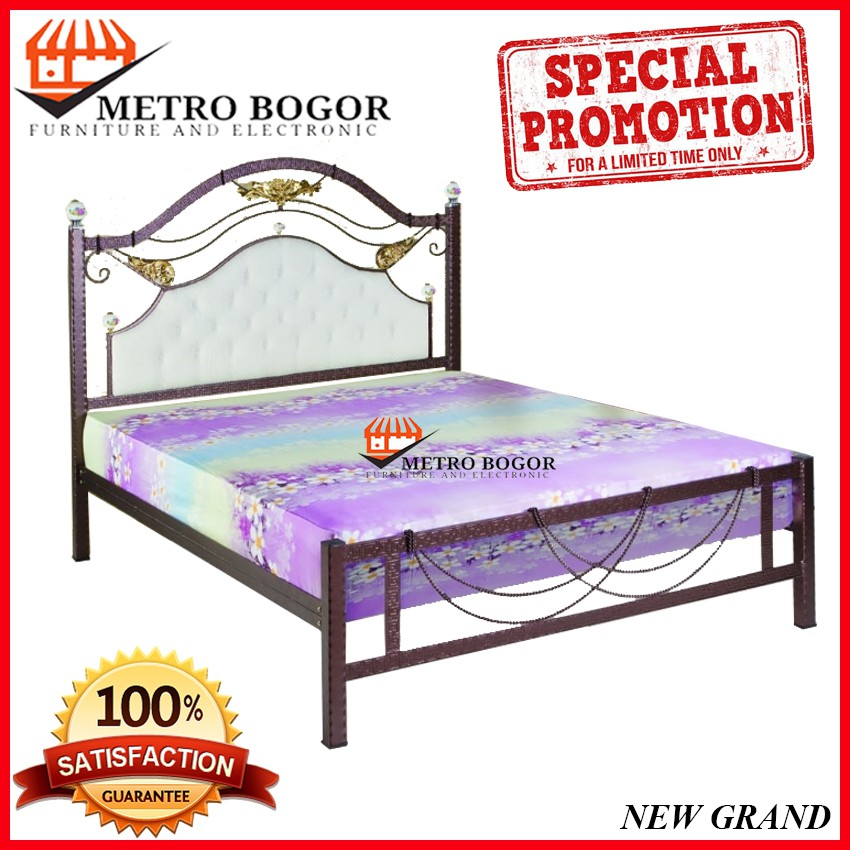 Ranjang / Tempat Tidur Besi Tempa New Grand Success Murah