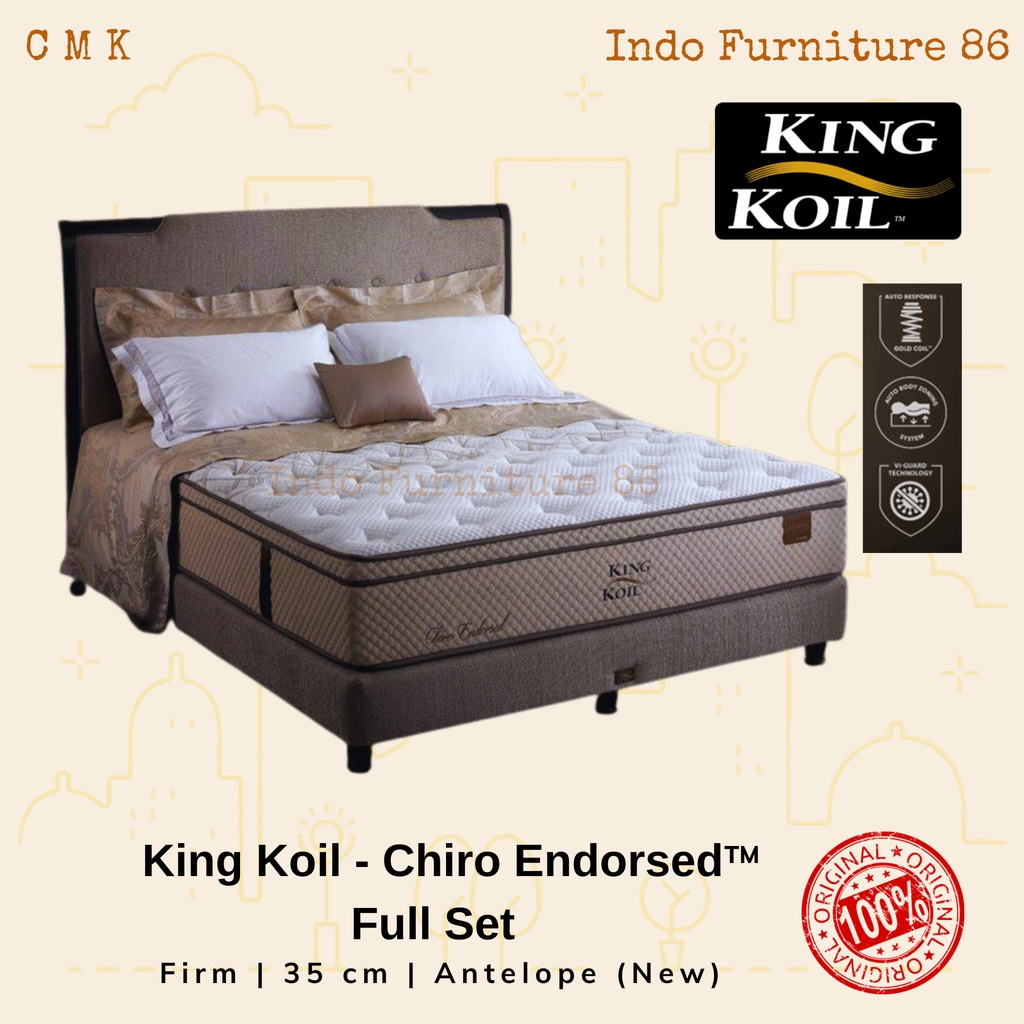 Jual King Koil Kasur CHIRO ENDORSED (Full Set) / Matras King Koil