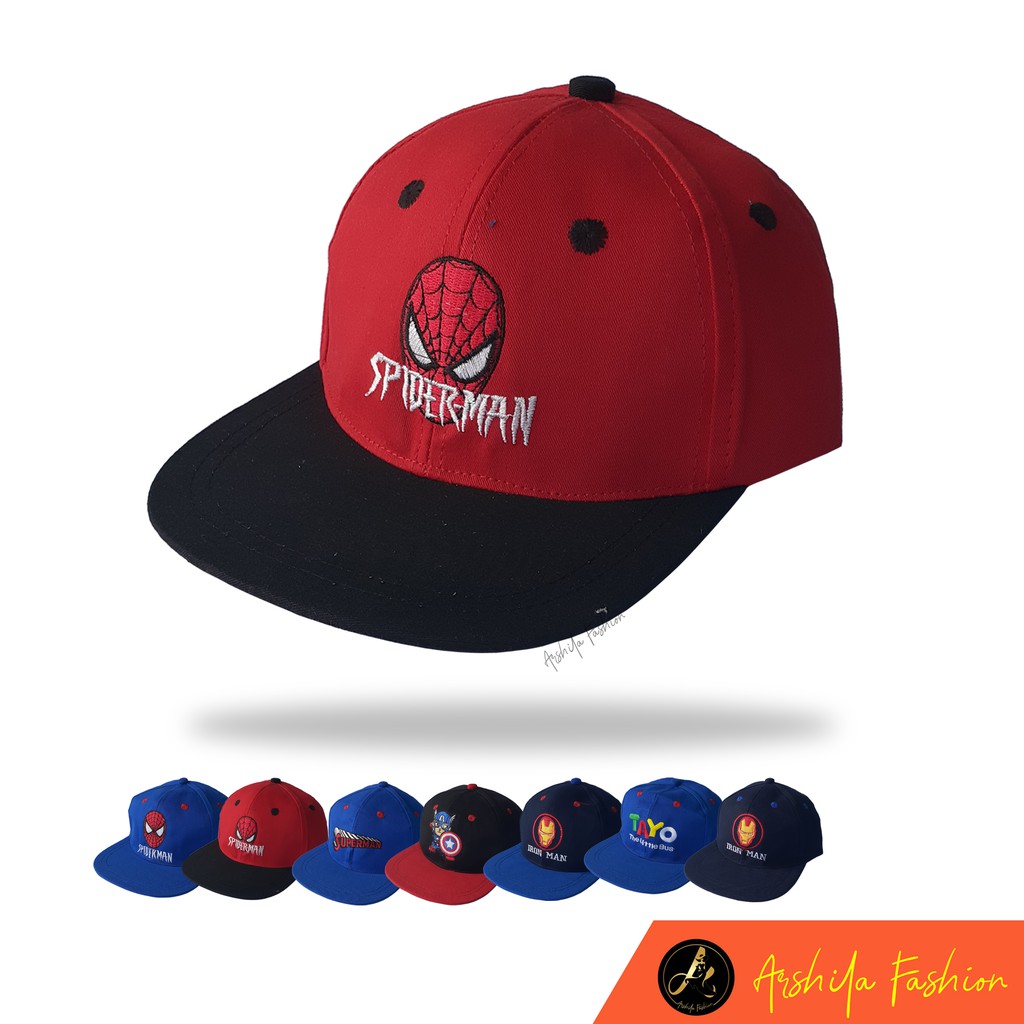 Snapback Anak Karakter Jagoan / Snapback anak usia 4 - 12 tahun / Arshila_fashion