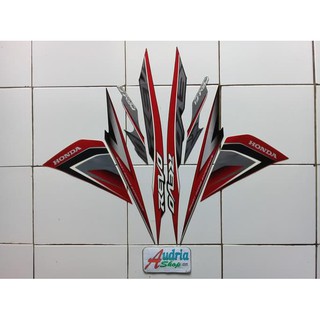Stiker Body Motor Revo Fi Std 2014 Hitam Merah Shopee Indonesia