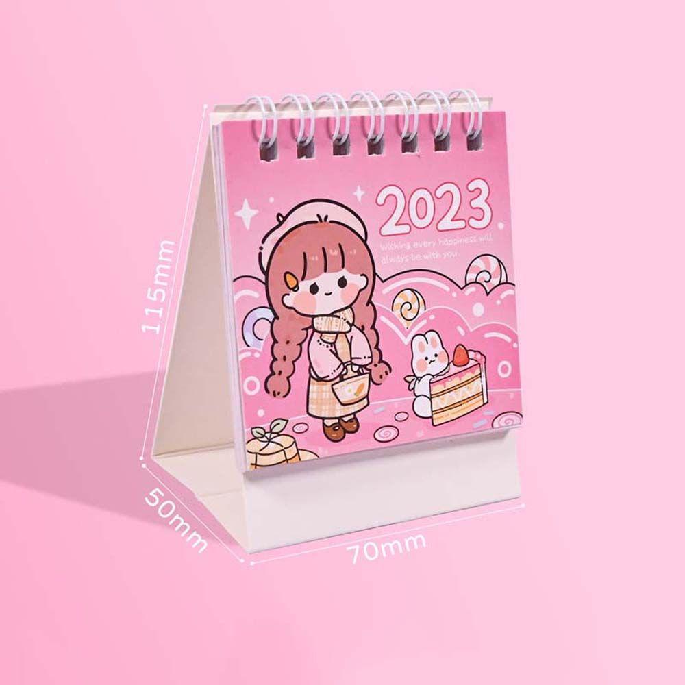 Mxbeauty 2023kalender Rumah Siswa Sekolah Perencana Mingguan Perlengkapan Kantor Kartun Stationery Desktop Stationery