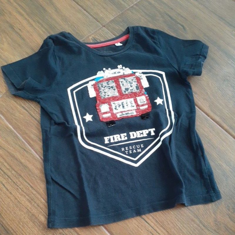 Kaos anak Fire truck
