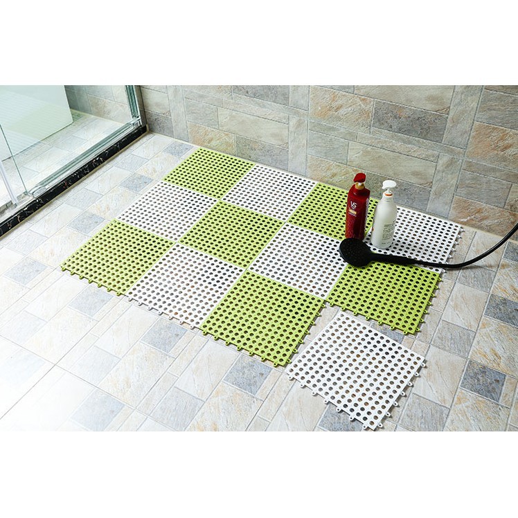 Keset Kamar Mandi POLKADOT Bathroom Non-slip Mats Bedroom Karpet kamar mandi 30x30CM