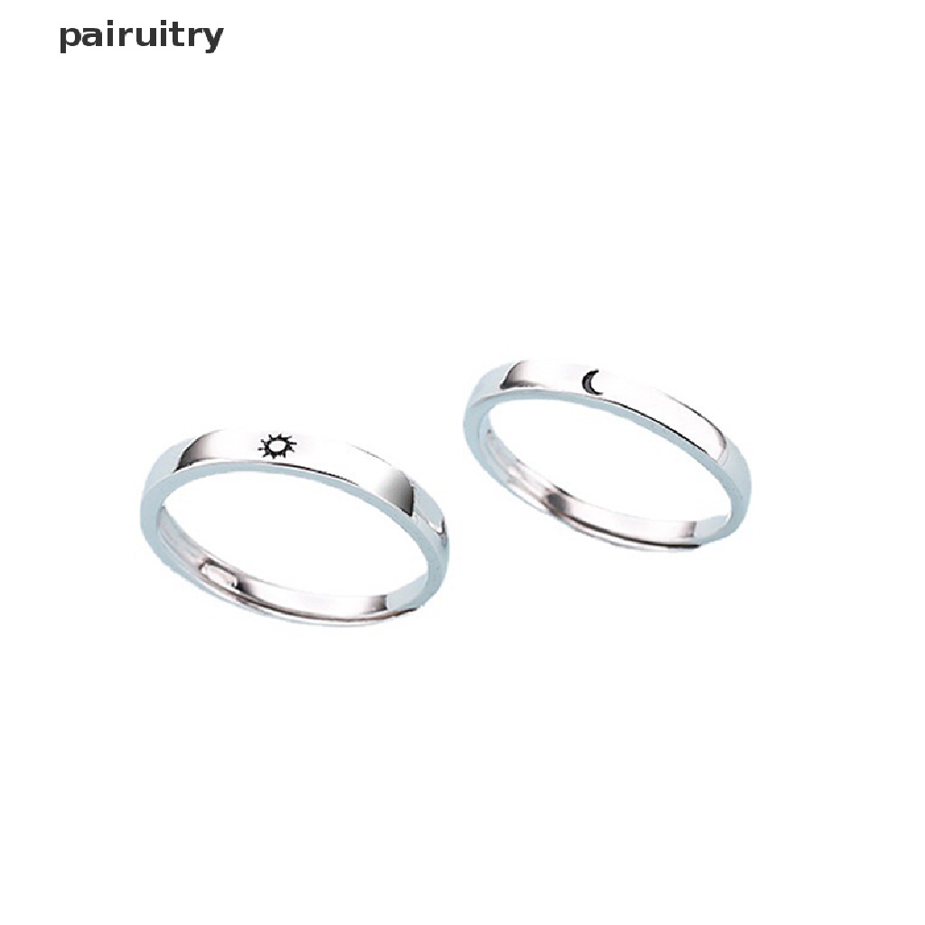 Prt Cincin Terbuka Adjustable Model Mataharibulan Sabit Untuk Pasanganpriawanita PRT