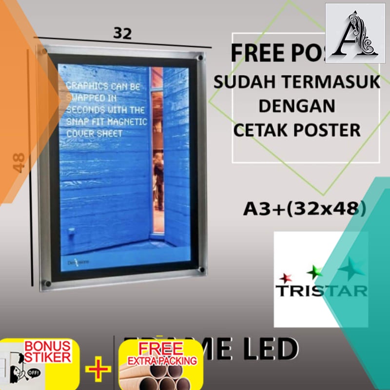 

Murah Akrilik Led Menu / Akrilik Display Menu LED (A3+)