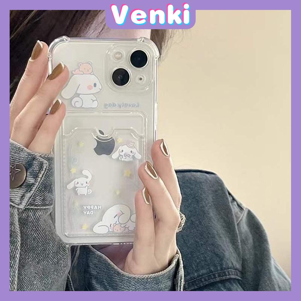 iPhone Case Card Case Silicone Soft Case Clear Case Photo Storage Card Holder Camera Full Coverage Protection Airbag Shockproof Case Cartoon Cute Style For iPhone 13 Pro Max iPhone 12 Pro Max iPhone 11 Pro Max iPhone 7 Plus iPhone XR XS MAX Pro 12 XS 11