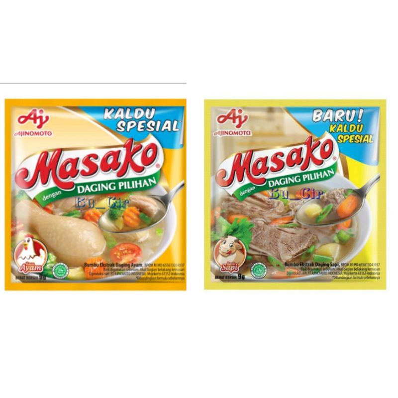 

MASAKO AYAM - SAPI 9GRAM / 12pcs