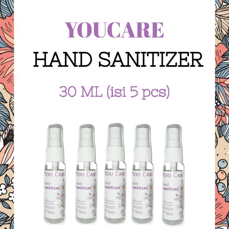 HAND SANITIZER MURAH SPRAY PAKET 5 PCS (30 ML)