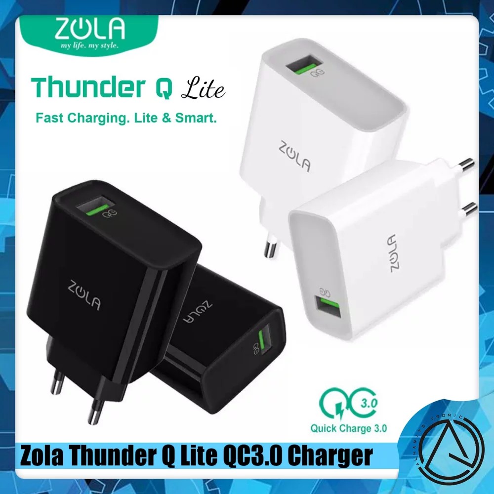 Zola Thunder Q Lite QC 3.0 Charger - Quick Charge 3.0 Travel Adapter