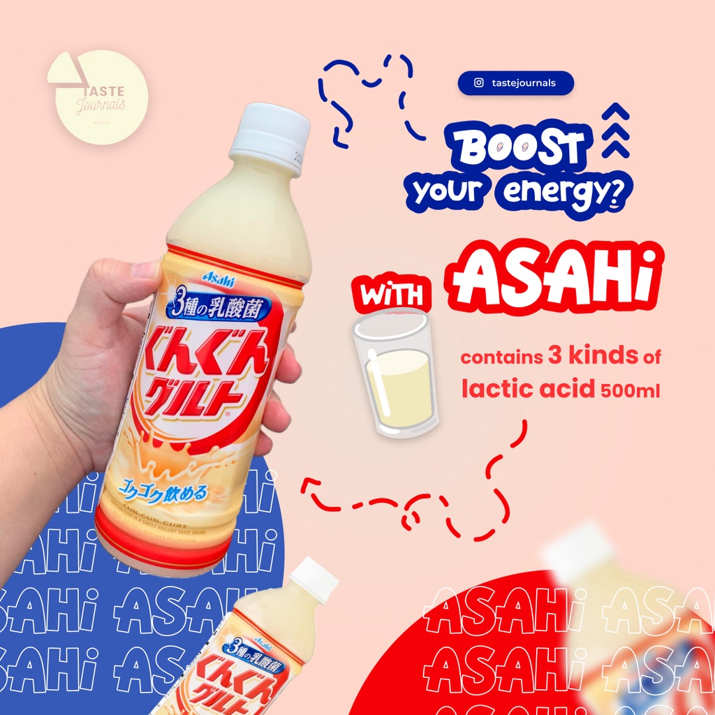 

IMPORT JEPANG!!! ASAHI Gun Gun Yogurt Drink with 3 Kinds of Lactic Acid