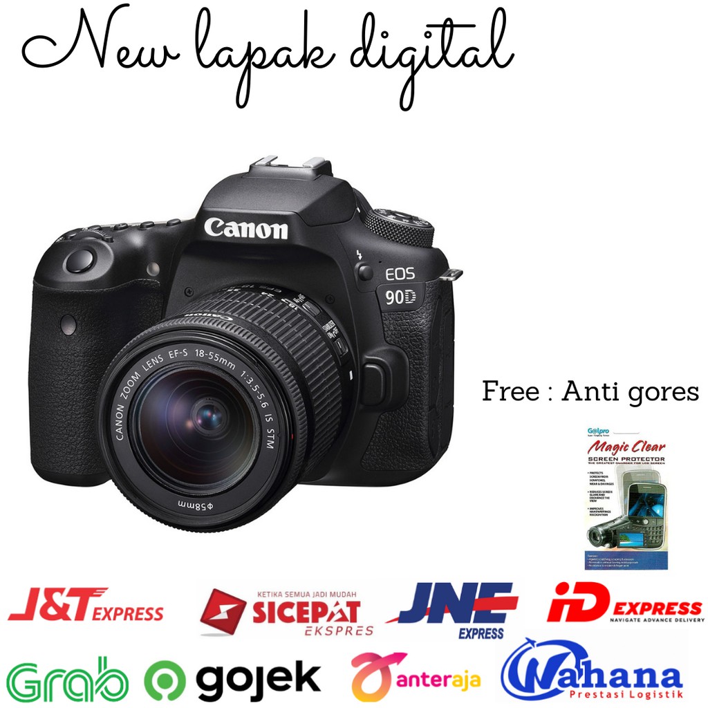 Canon EOS 90D kit 18-55 mm IS STM -GARANSI RESMI