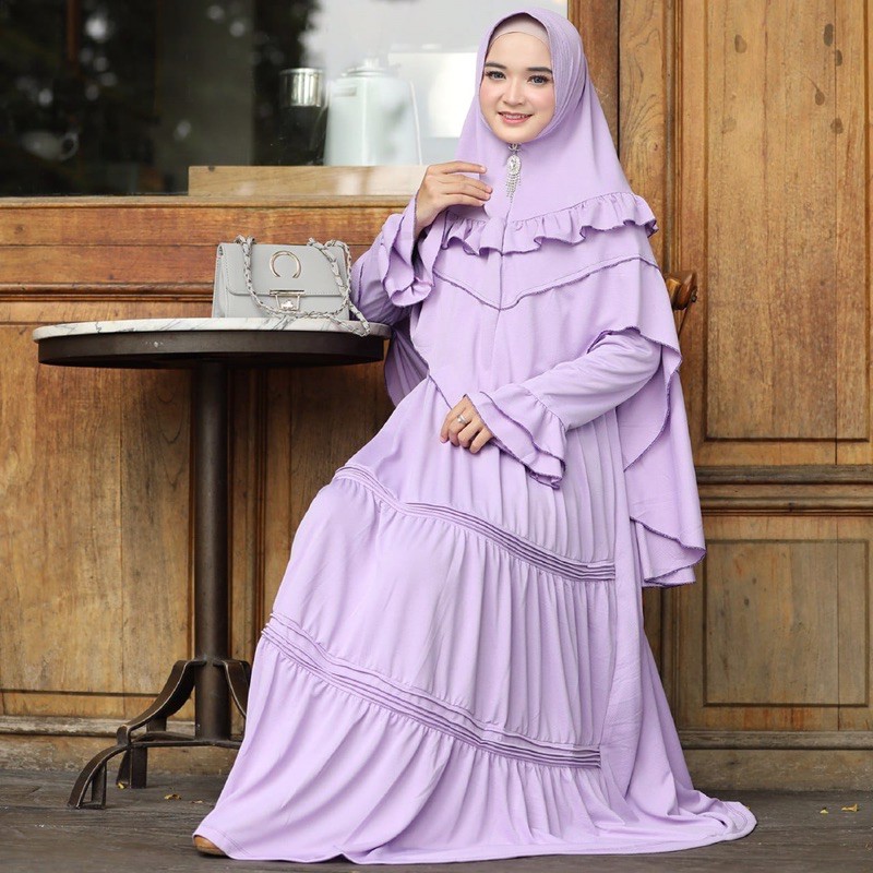 GINDA SYARI / SYARI LILAC / baju syari / gamis syari