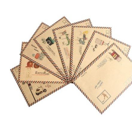 Vintage Airmail Style Envelope (10pcs)