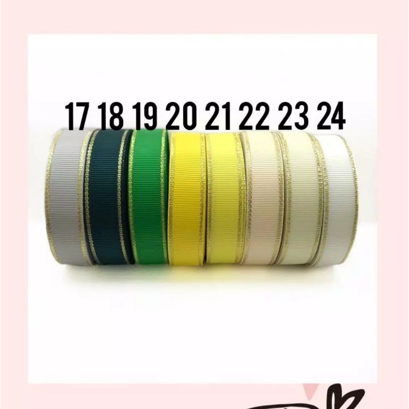 1 YARD (91 CM)  - 1.6 CM | PITA GROSGRAIN LIST EMAS