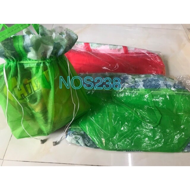 Tas Serut Hajatan Tipis isi 12pcs Tas Spunbond Kotak Nasi