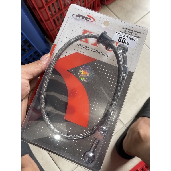SELANG REM TDR KTC DEPAN ATAU BELAKANG ORIGINAL DAN AEROMOTIVE SCOOPY BEAT VARIO 125 150 MIO FINO SUPRA TIGER RX KING JUPITER VEGA F1ZR (NMAX AEROX KLX PCX TIDAK BISA)-Ktc silver 60cm