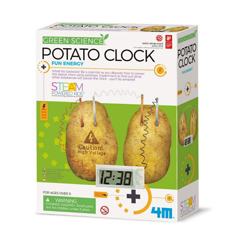 4M Green Science Potato Clock - Mainan Edukasi