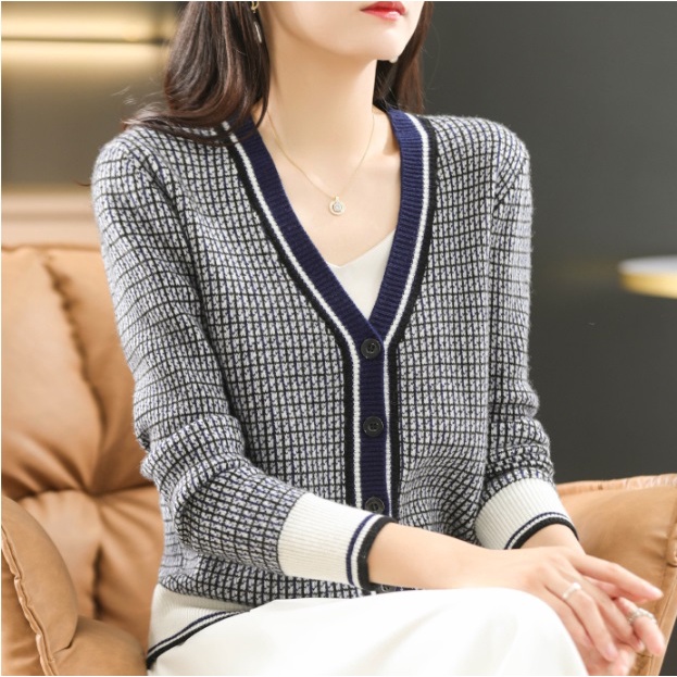 atasan RAJUT WOOL SWEATER CARDIGAN rajut lengan panjang fashion korea style wanita 39007# IMPORT