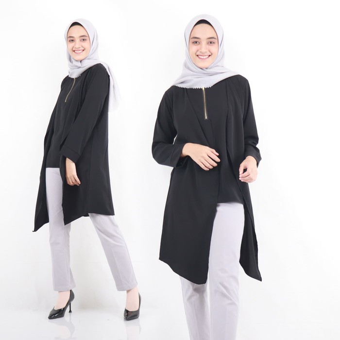 Amor Tunik Atasan Wanita Baju Tunik Remaja Muslim Wanita Kekinian 2020 Murah Terbaru Polos Tunic