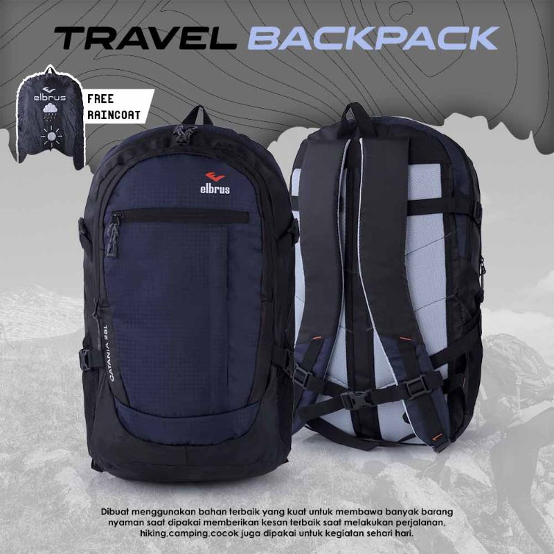 Daypack Tas Ransel Pria Wanita 25 Liter Terbaru | Tas Gendong Kerja Sekolah Kuliah | Tas Backpack Premium | Tas Travelling Outdoor