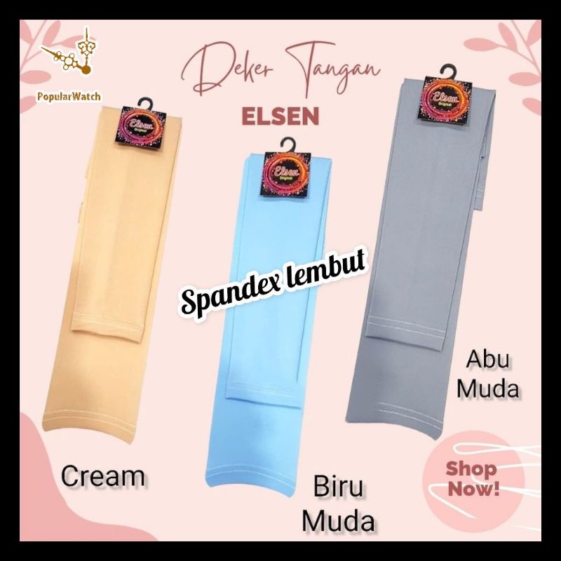 COD! READY manset tangan hijab trendy elastis/Handsock ELSEN bahan dijamin lembut