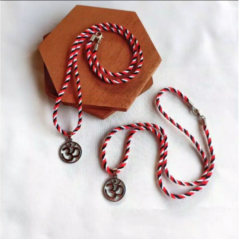 Kalung Tridatu Omkara/genitri kering Khas Bali