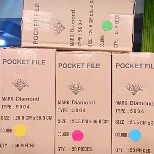 

Office & Stationery | Document Organizer | Map Diamond Pocket File 5004 ( Isi 50 Pcs) | Best Seller