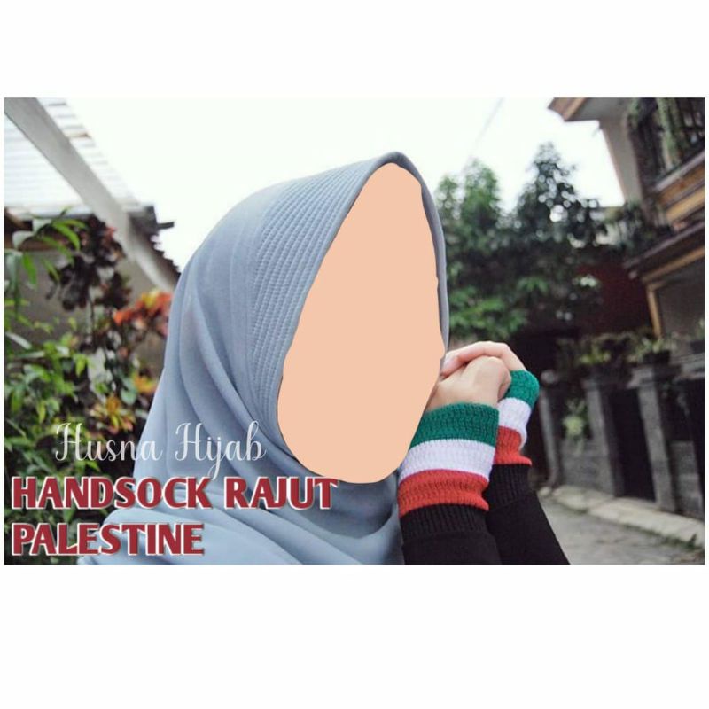 [HUSNA COLLECTION] Handsock Rajut Palestine / HANDSOCK PALESTINA