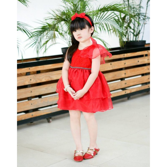 xiaolin dress / dress natal anak murah / dress imlek anak / kostum natal /cheongsam murah