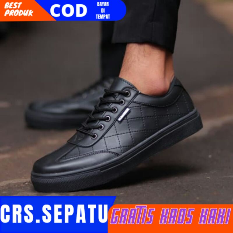 CRS X PEDRO - SepatuFormal Pantofel pria Resmi Formal Hitam Kantor Kuliah Kondangan Kerja PNS Guru