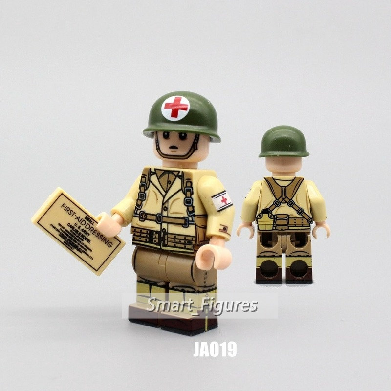 Koleksi Minifigures US Marine Corps WWII U.S. Action Figure Tentara Medikal Mini Untuk Hadiah