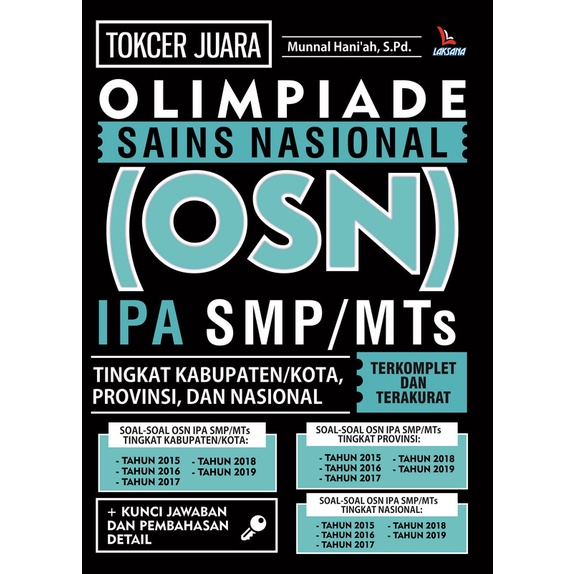 Buku Tokcer Juara Olimpiade Sains Nasional (OSN) IPA SMP/MTs - LAKSANA