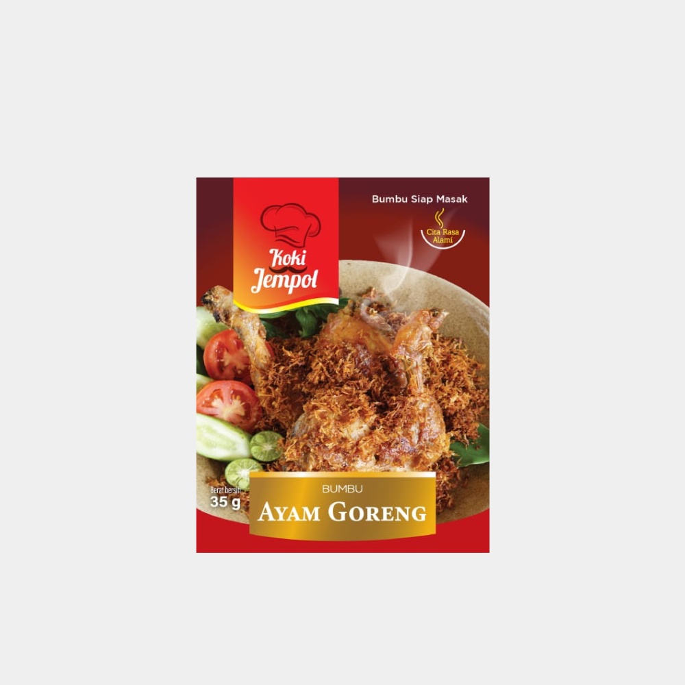 Ayam Goreng Bumbu Masak 35gr / Bumbu Instan Ayam Goreng / Bumbu Siap Masak Koki Jempol