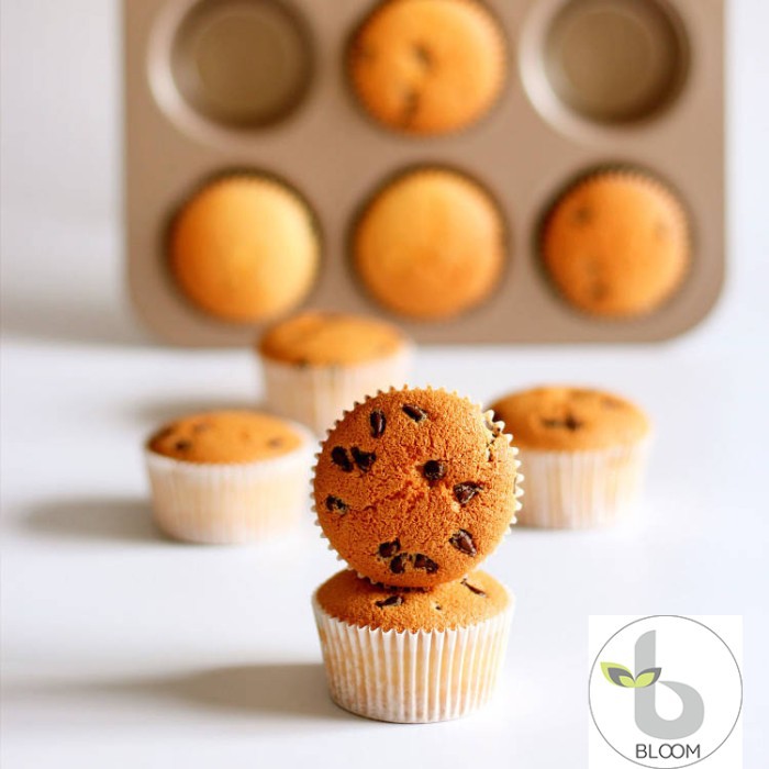 LOYANG MUFFIN LOYANG CUPCAKE GOLD 12 LUBANG ANTI LENGKET IMPORT PREMIUM