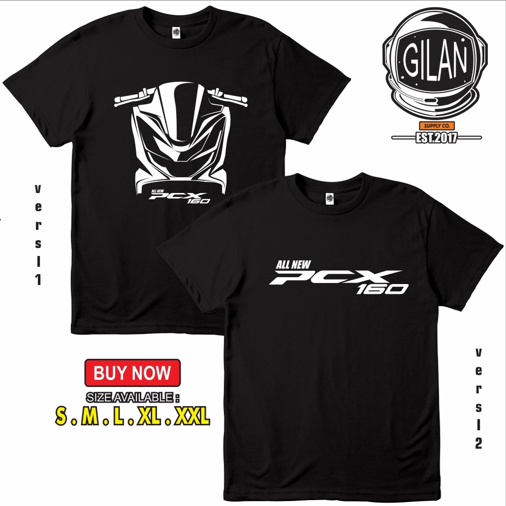 Kaos Baju Motor Honda All New PCX 160 Kaos Otomotif