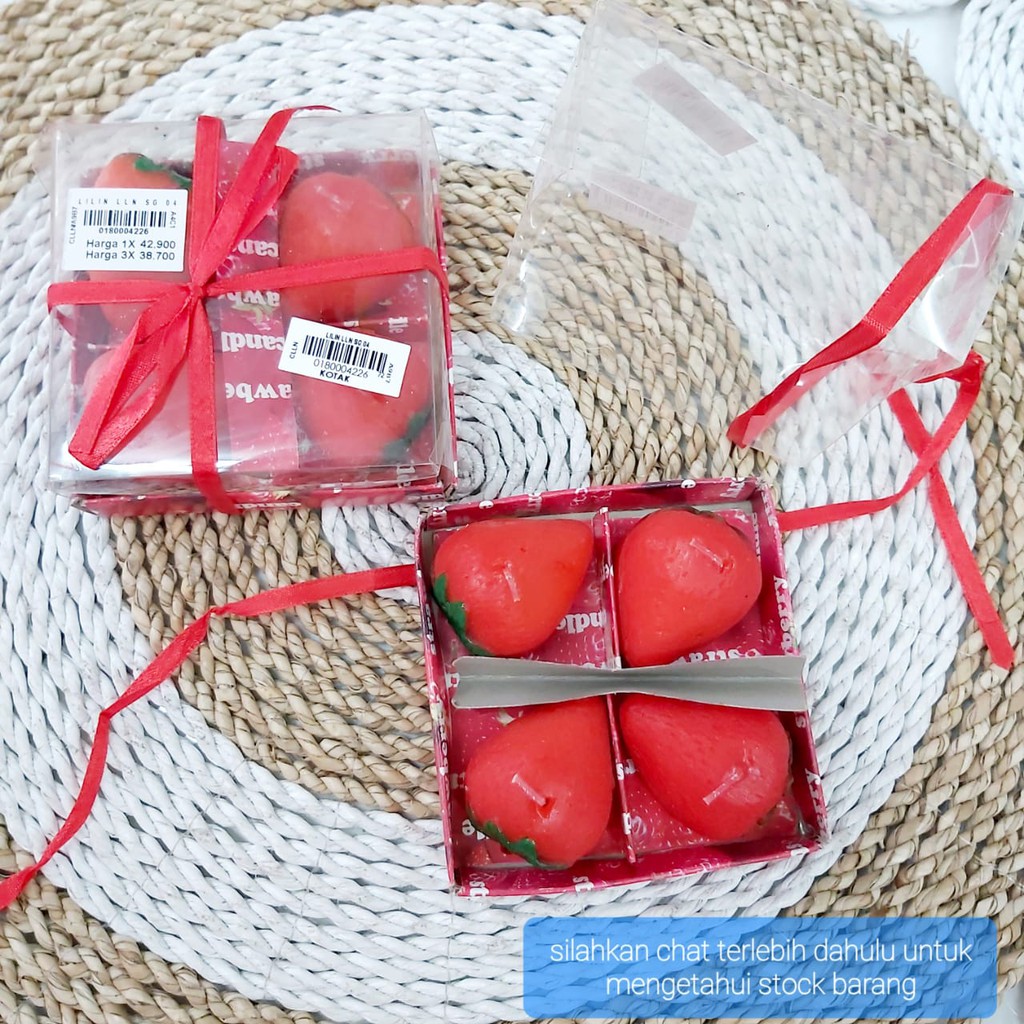 LILIN BENTUK BUAH MURAH SOUVENIR ULANG TAHUN PESTA BOX