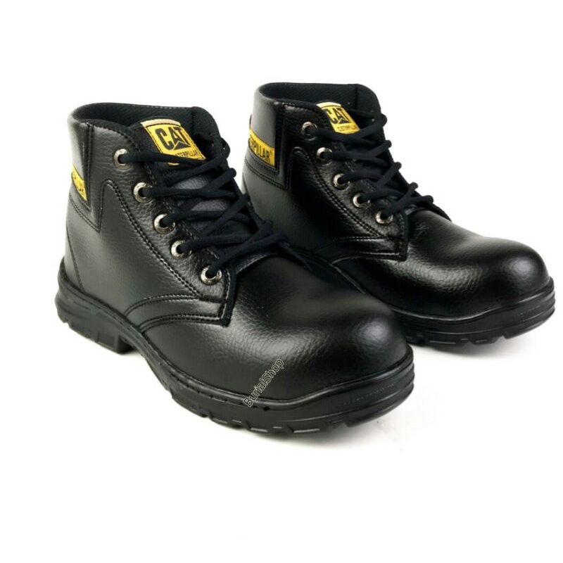 Sepatu Safety Proyek Ujung Besi - Septy Shoes Boot - Septi Kerja Lapangan Kulit Sintetis Tali Sepatu Safety Pria Kulit Septi Tracking Ujung Besi Baja Proyek Kerja Lapangan Outdoor Motor Hiking