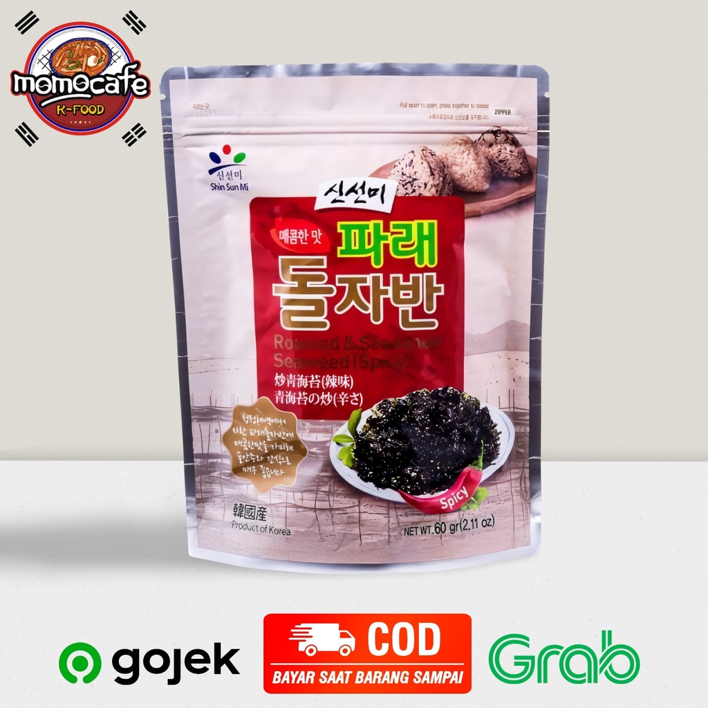 

Shin Sun MI Doljaban Roasted And Seasoned Seaweed Laver Spicy - Untuk Nasi Kepal Dan Lauk