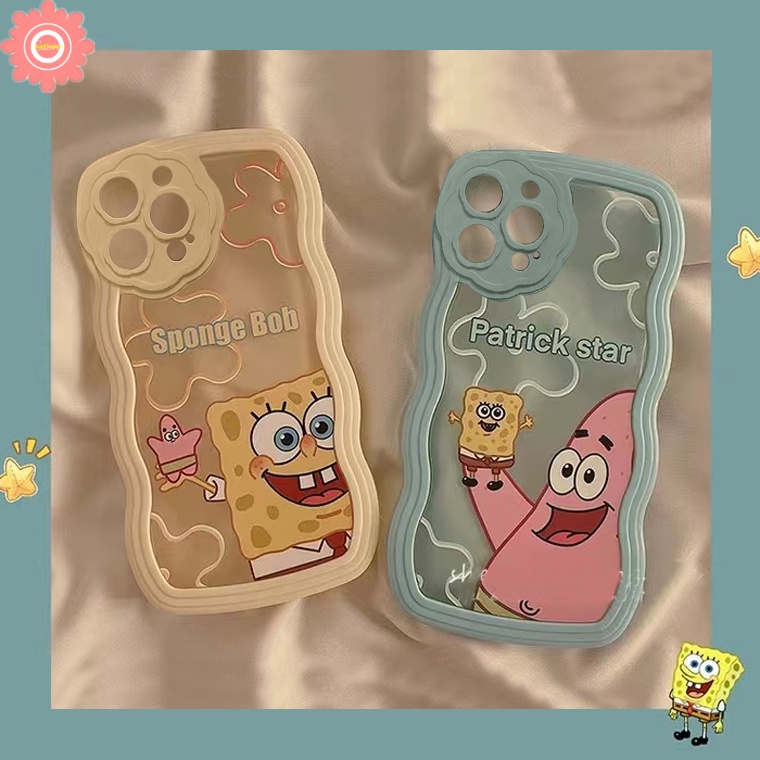 Soft Case Motif Kartun SpongeBob Patrick Star Untuk iPhone 11 7plus 6 6s 7 8 Plus XR 13 12 Pro MAX X XS MAX SE 2020