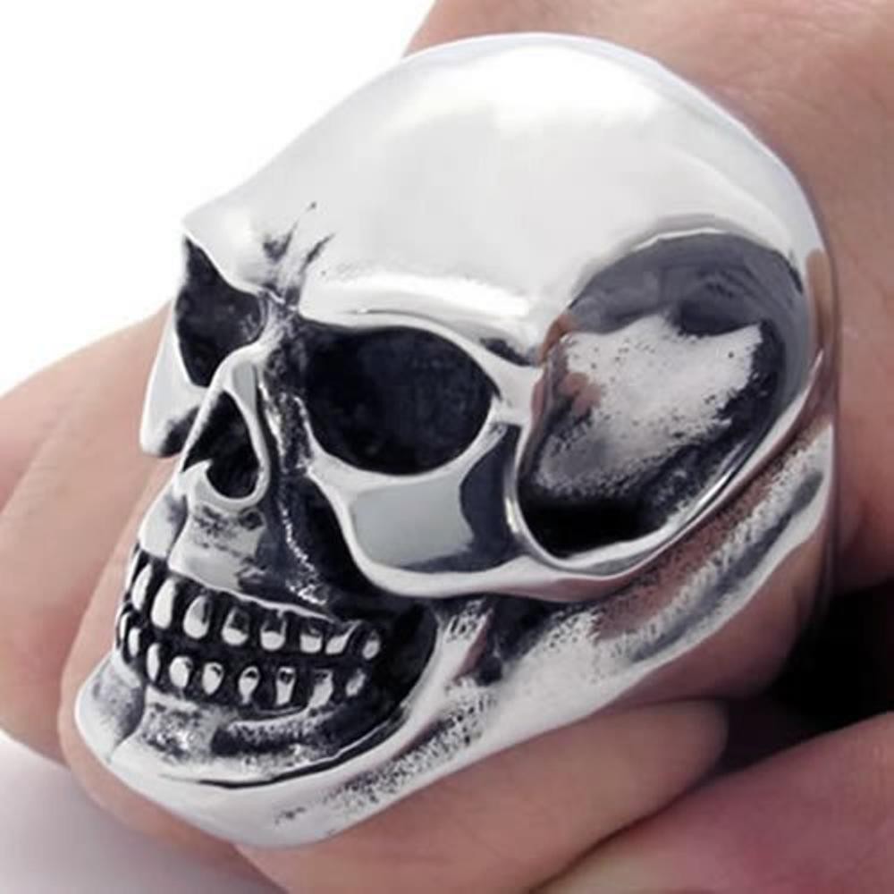 Promo Skull Ring Titanium Man Stainless Ring Cincin Tengkorak Giant Max Limited