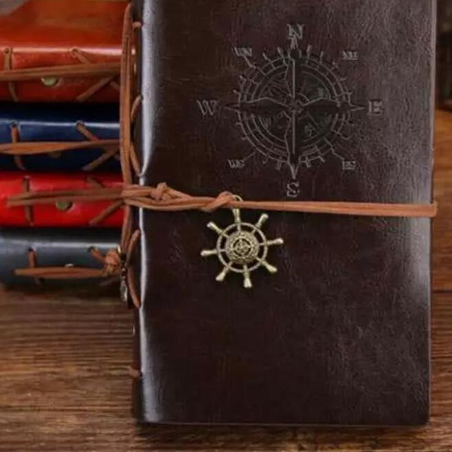 

Special - Buku Catatan Notebook A5 A6 Buku Diary Aesthetic Gaya Retro Binder Unik Cover Kulit PU Leather !