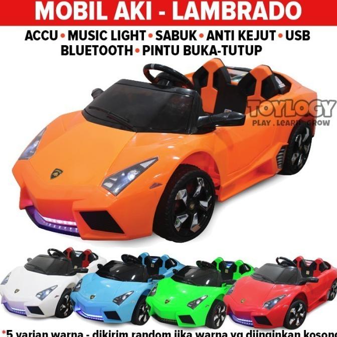 Mainan Mobil Aki Accu Sport Car Remote Control RC Lambrado PMB M6869