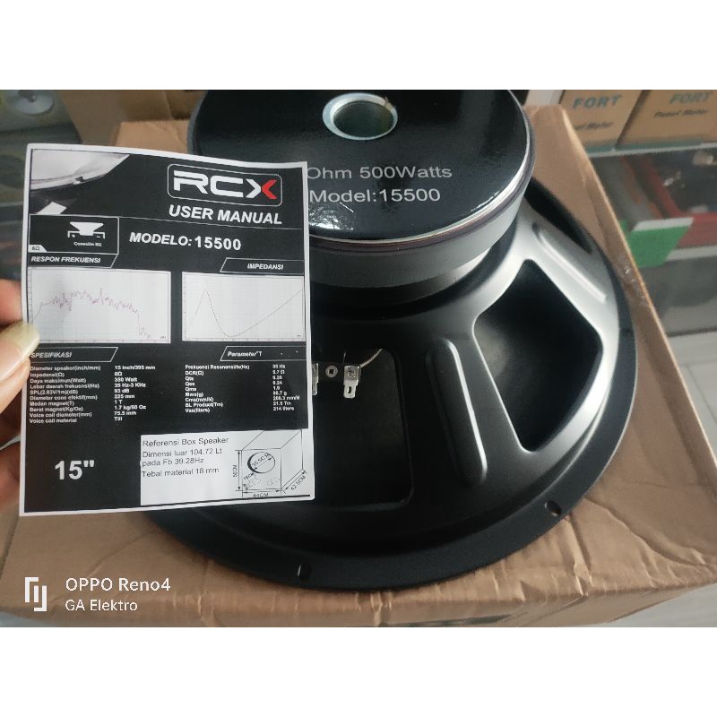 Speaker RCX 15500 15inch