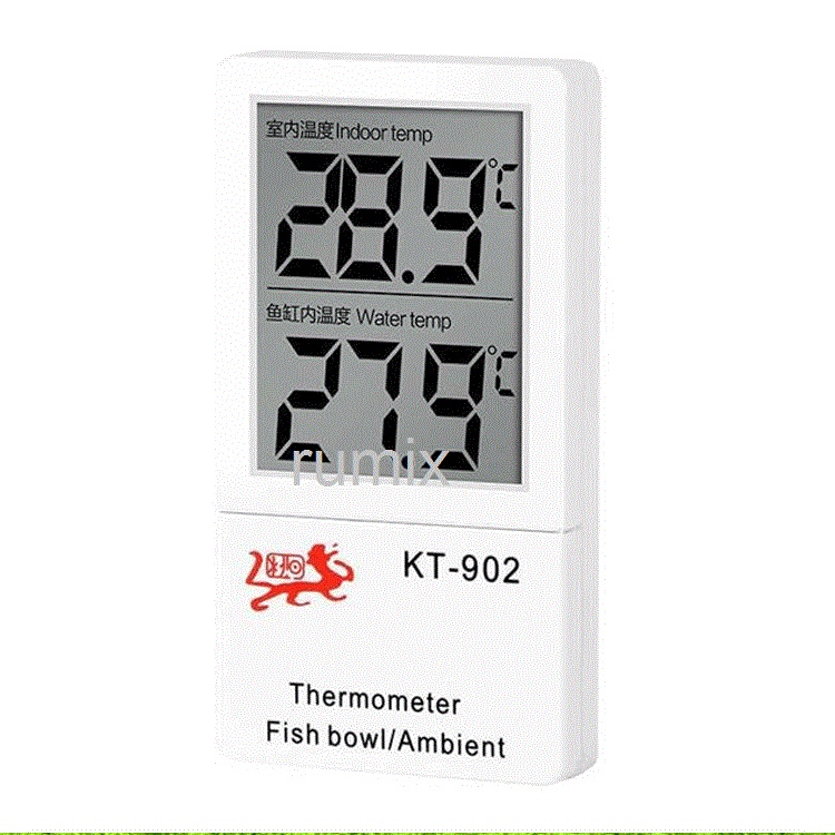 Thermometer Aquarium Termometer Digital LCD Display Indoor Suhu Air