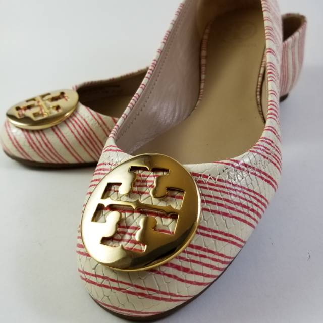 SEPATU WANITA SEPATU BRANDED Tory Burch - AUTHENTIC - Flats (Pink) Size: 7.5. Ex Pemakaian Sendiri.